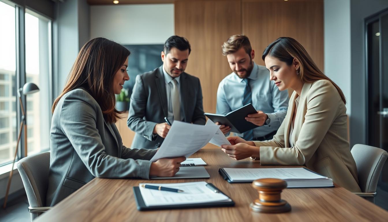 Business agreement signing